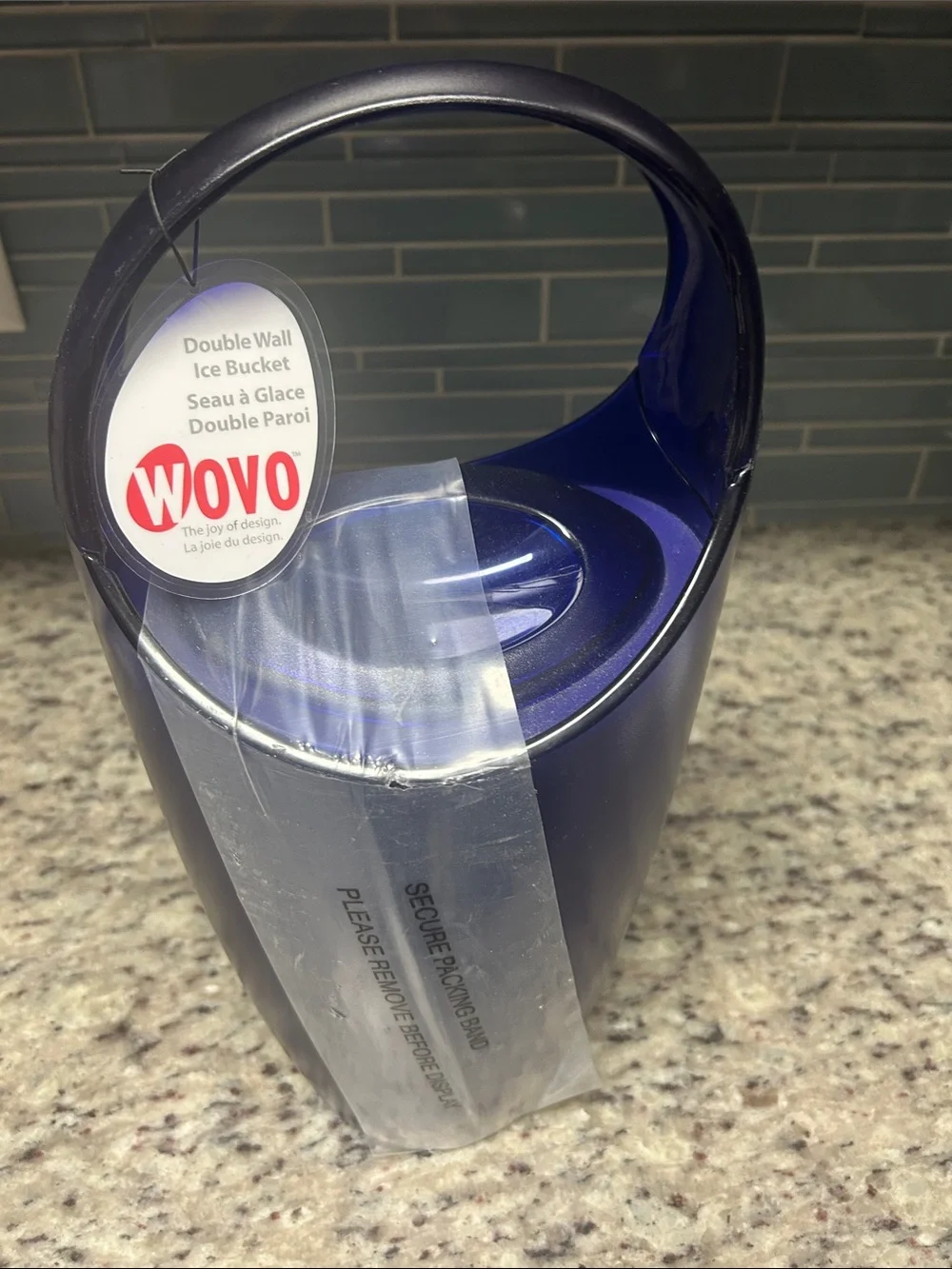 WOVO Double Wall Ice Bucket - Deep Blue
